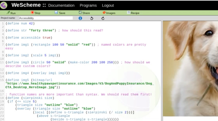 the screenshot of the webinar-Accessibility & Bootstrap