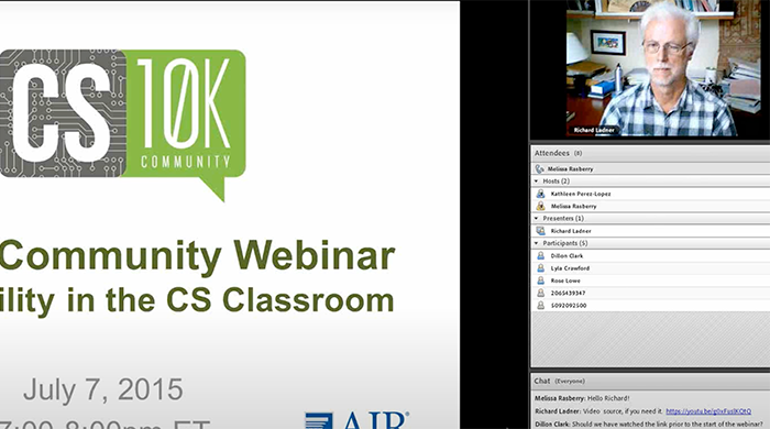 Screenshot of Zoom webinar