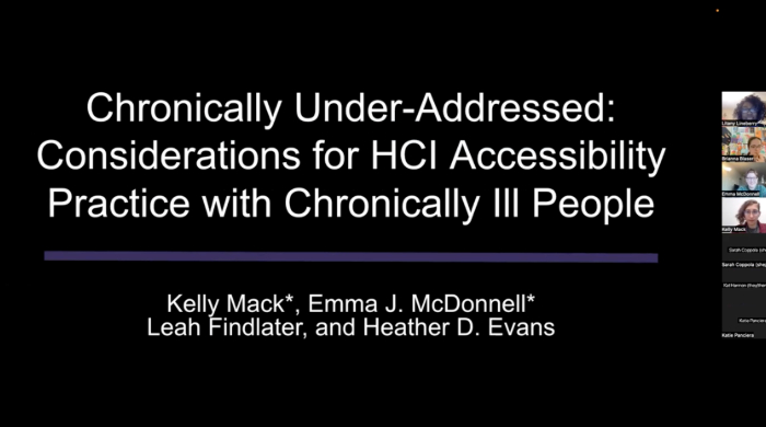 A screenshot of the webinar