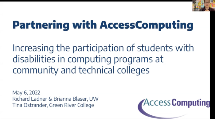 Screenshot of Zoom webinar