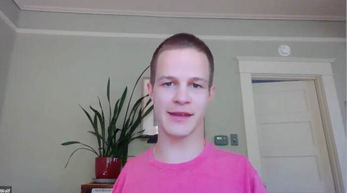 Screenshot of Zoom webinar