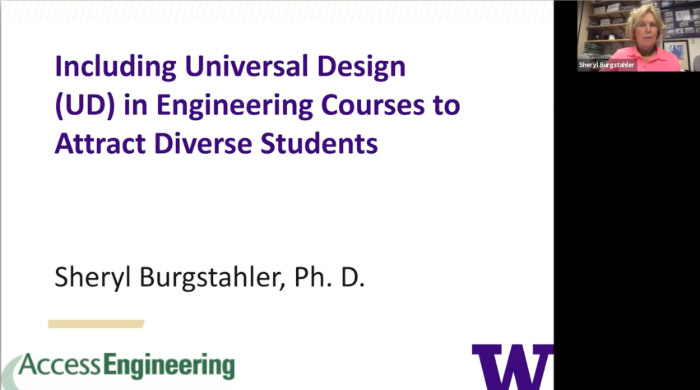 Screenshot of Zoom webinar