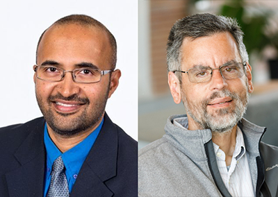 Headshots of Vinod Namboodiri and Nils Hakansson