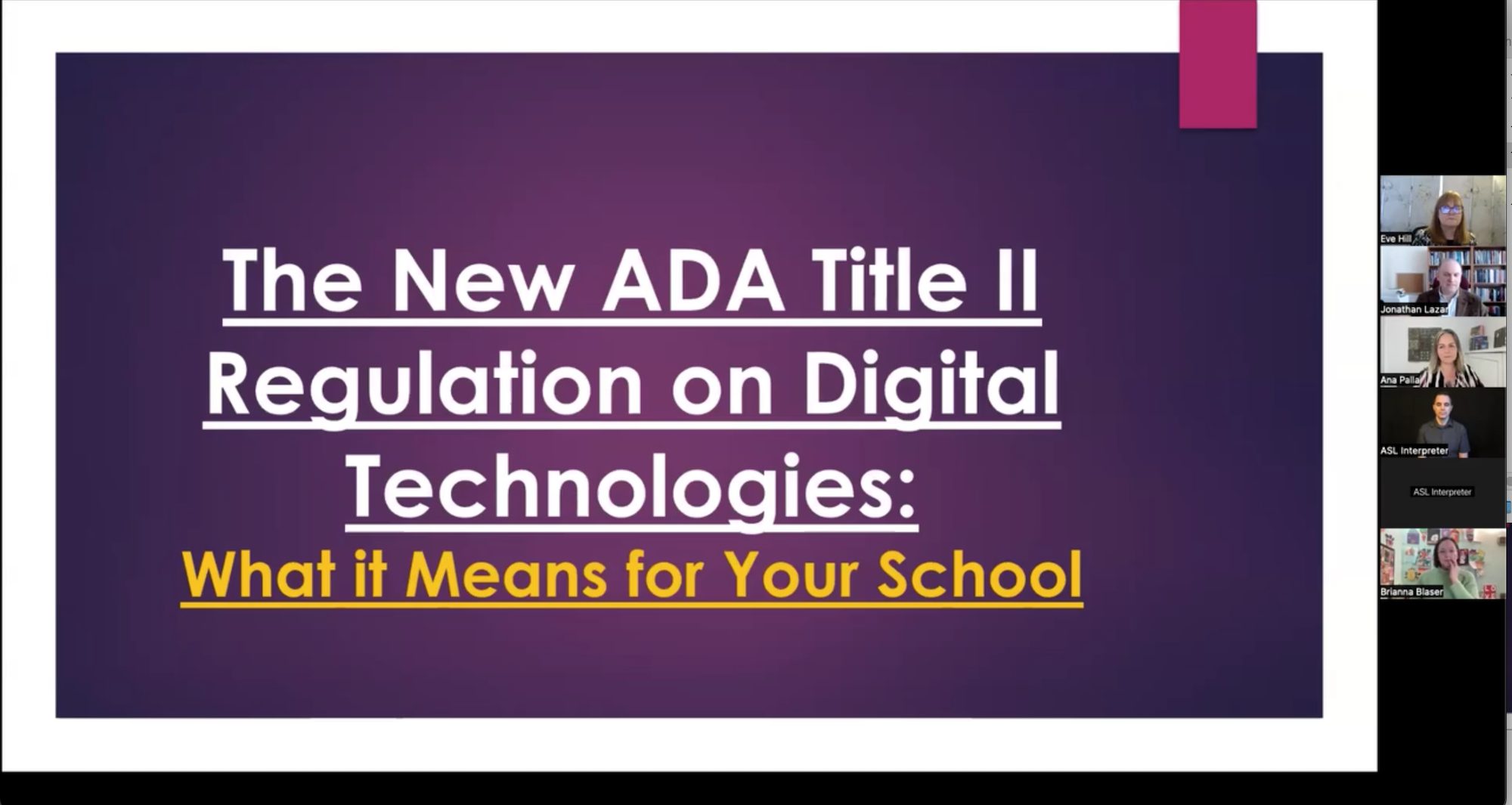 New ADA Title 2 Webinar Thumbnail