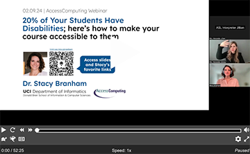 Screenshot of webinar title slide.