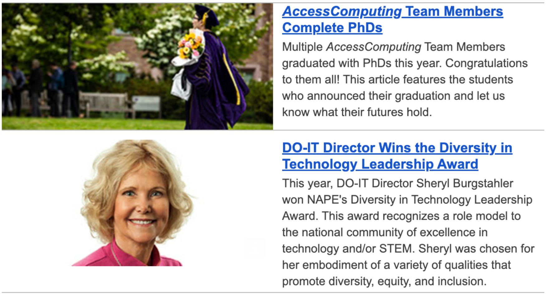 AccessComputing News - July 2021