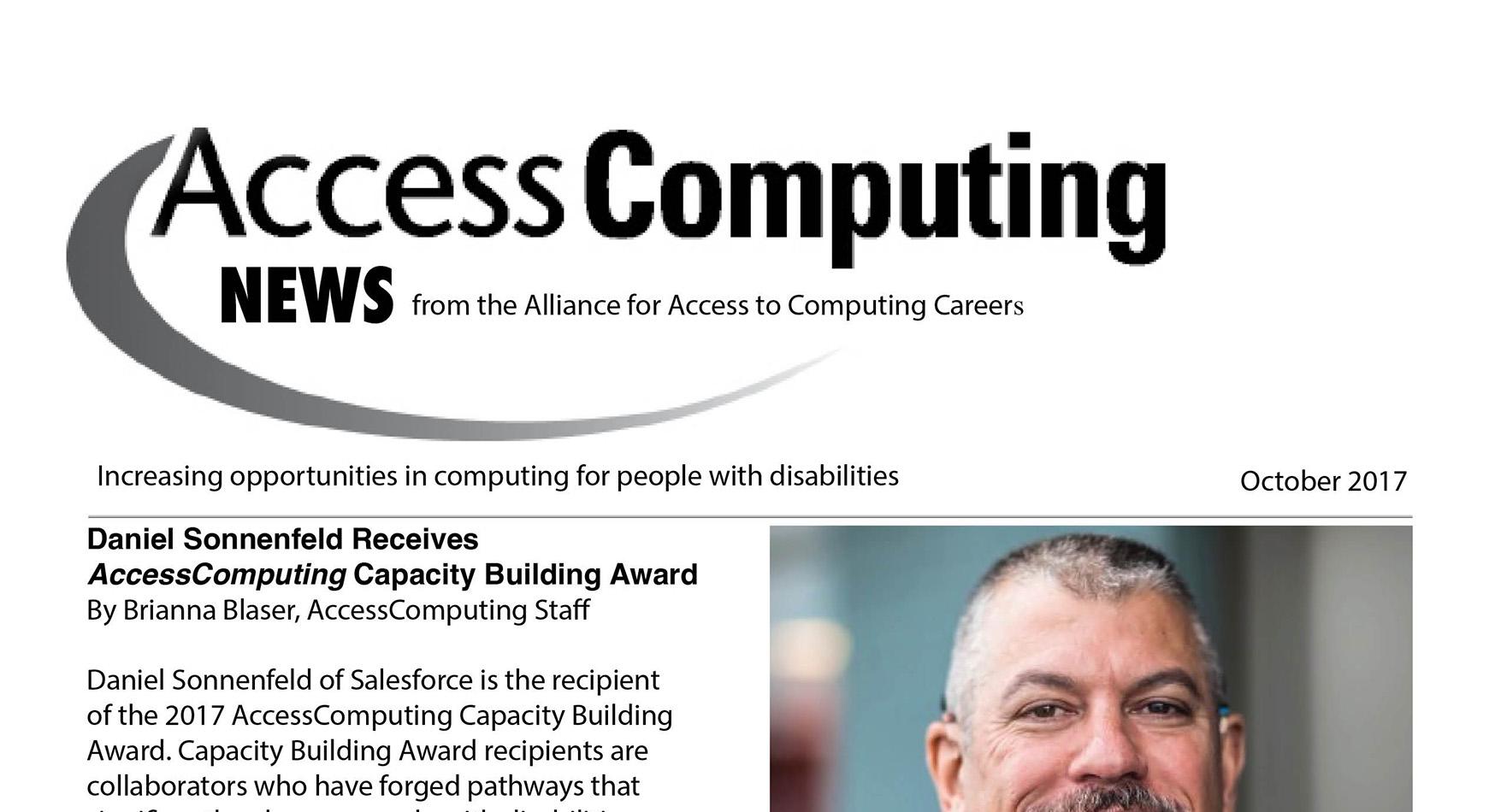 AccessComputing News October 2017