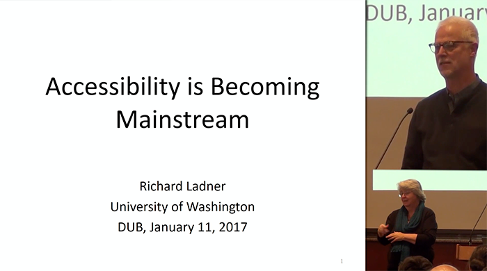 Richard Ladner presenting