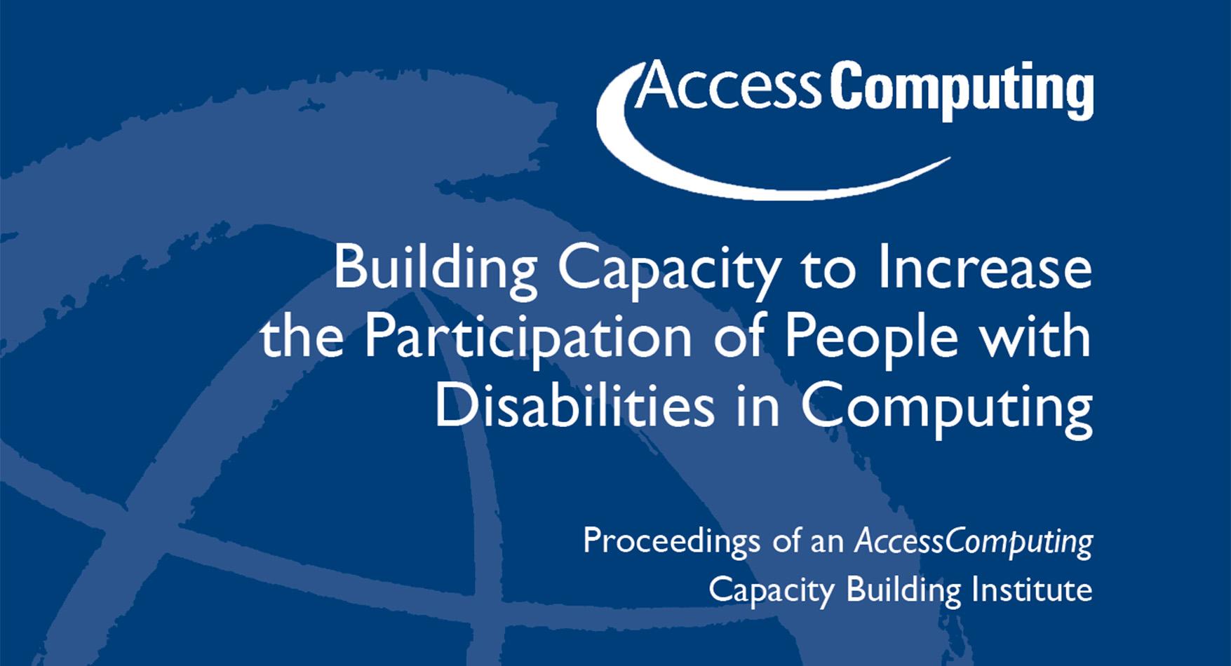 Building Capacity to Increase the Participation of People with ...