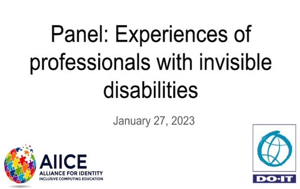 Experiences of professionals with invisible disabilities Thumbnail