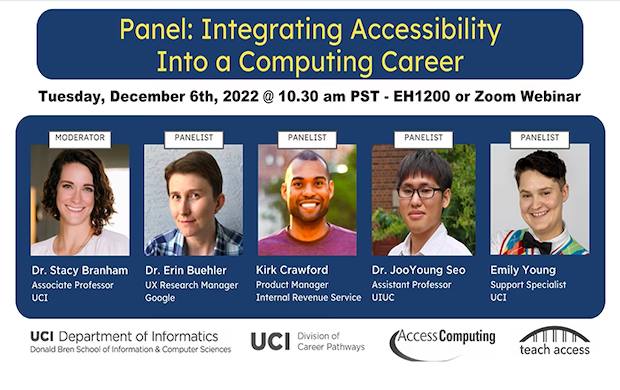 UCI Integrating Accessibility Into A Computing Career Panel Thumbnail