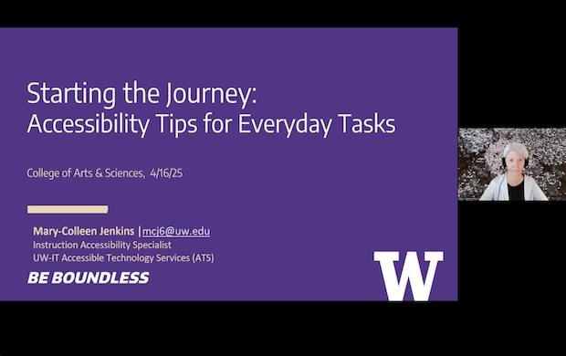 Accessibility Tips Webinar Thumbnail