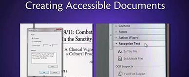 This is the image for Creating Accessible Documents video