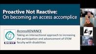 Title slide from the Pathways to Greater Accessibility webinar recording